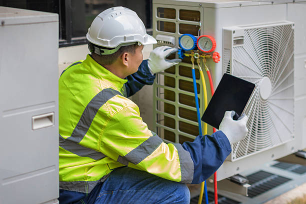 Professional Hvac Maintenance technician working in Floral Park, NY
